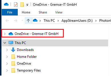 AppStreamOneDrive